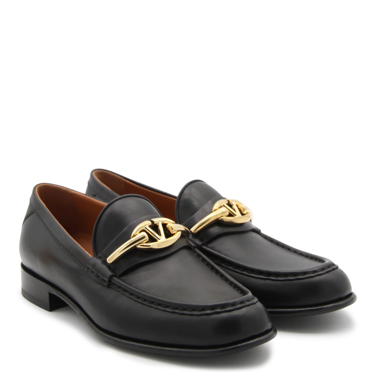 BLACK LEATHER LOAFERS BLACK LEATHER LOAFERS