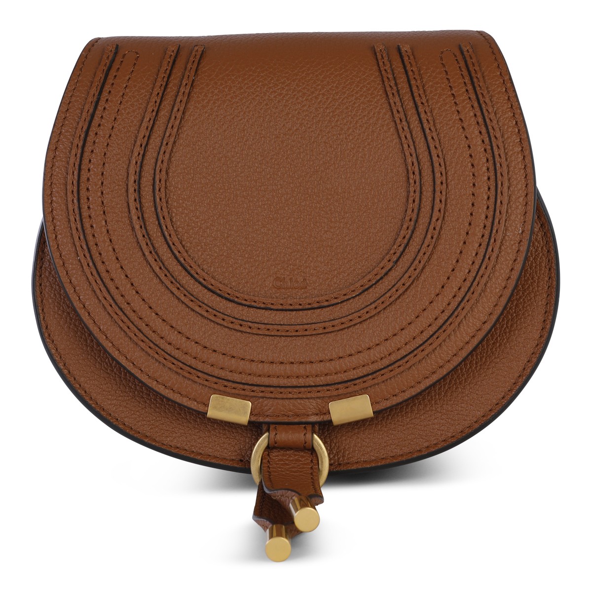 TAN LEATHER MARCIE SMALL SHOULDER BAG