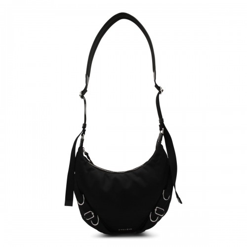 BLACK NYLON VOYOU SHOULDER BAG