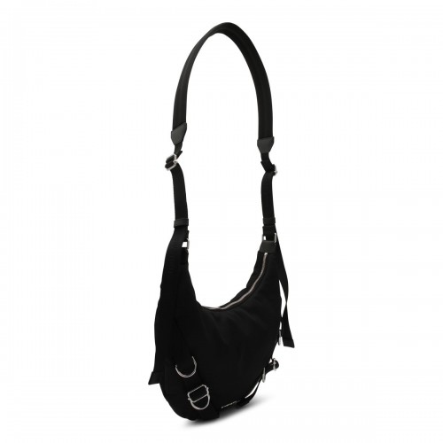 BLACK NYLON VOYOU SHOULDER BAG