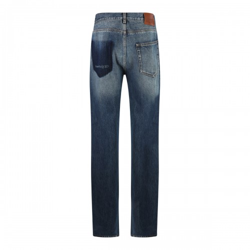 BLUE COTTON DENIM JEANS 2