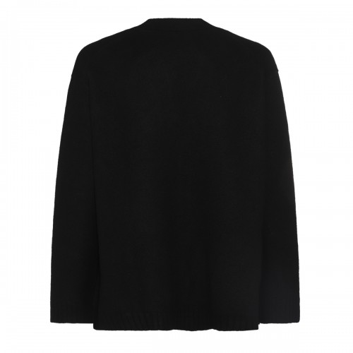 BLACK WOOL KNITWEAR