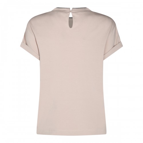 BEIGE COTTON T-SHIRT