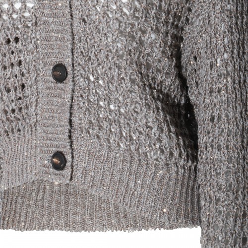 GREY SILK KNITWEAR