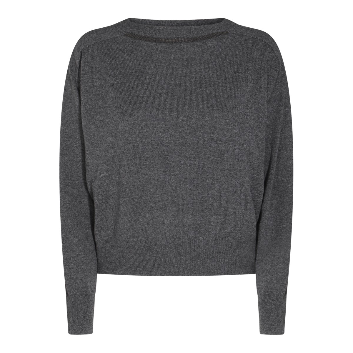 DARK GREY WOOL KNITWEAR