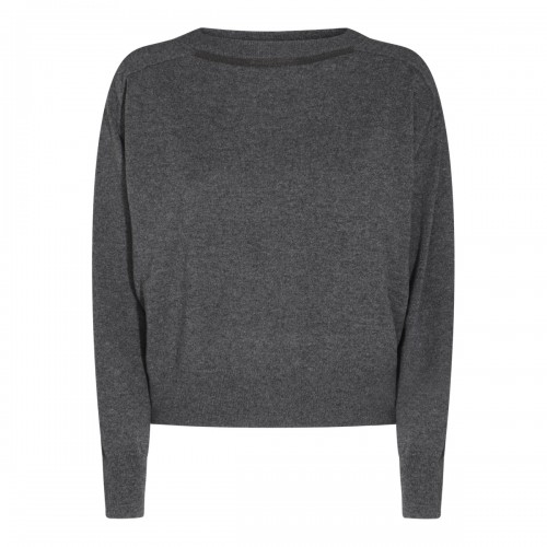 DARK GREY WOOL KNITWEAR