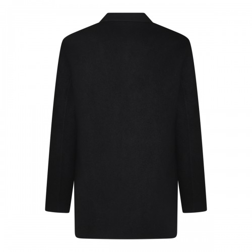 BLACK VISCOSE CASUAL JACKET 2