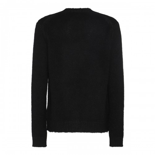 BLACK WOOL KNITWEAR