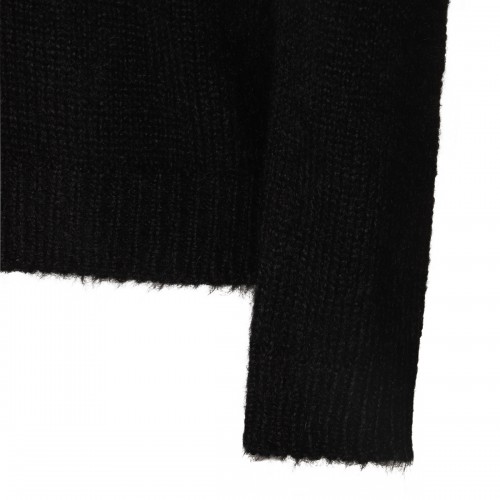 BLACK WOOL KNITWEAR