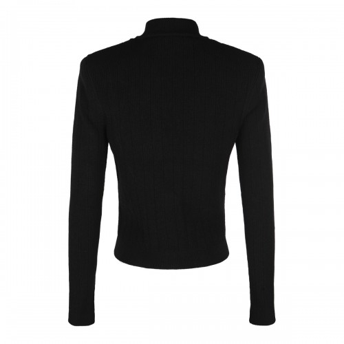 BLACK VISCOSE KNITWEAR