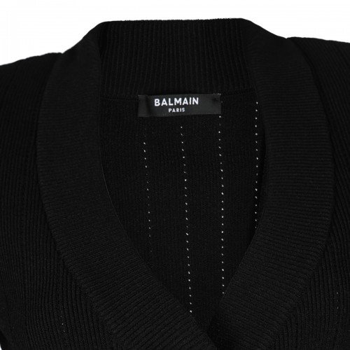 BLACK VISCOSE KNITWEAR