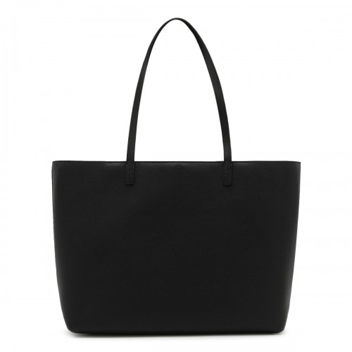 BLACK LEATHER MCGRAW TOTE BAG