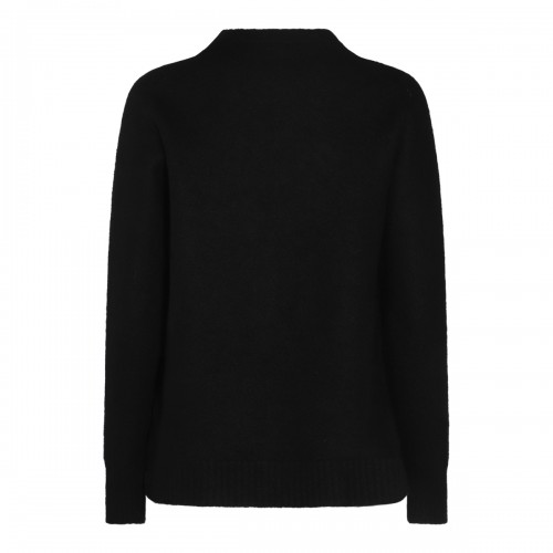 BLACK WOOL KNITWEAR