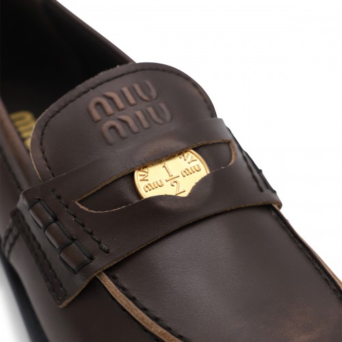 BROWN LEATHER LOAFERS