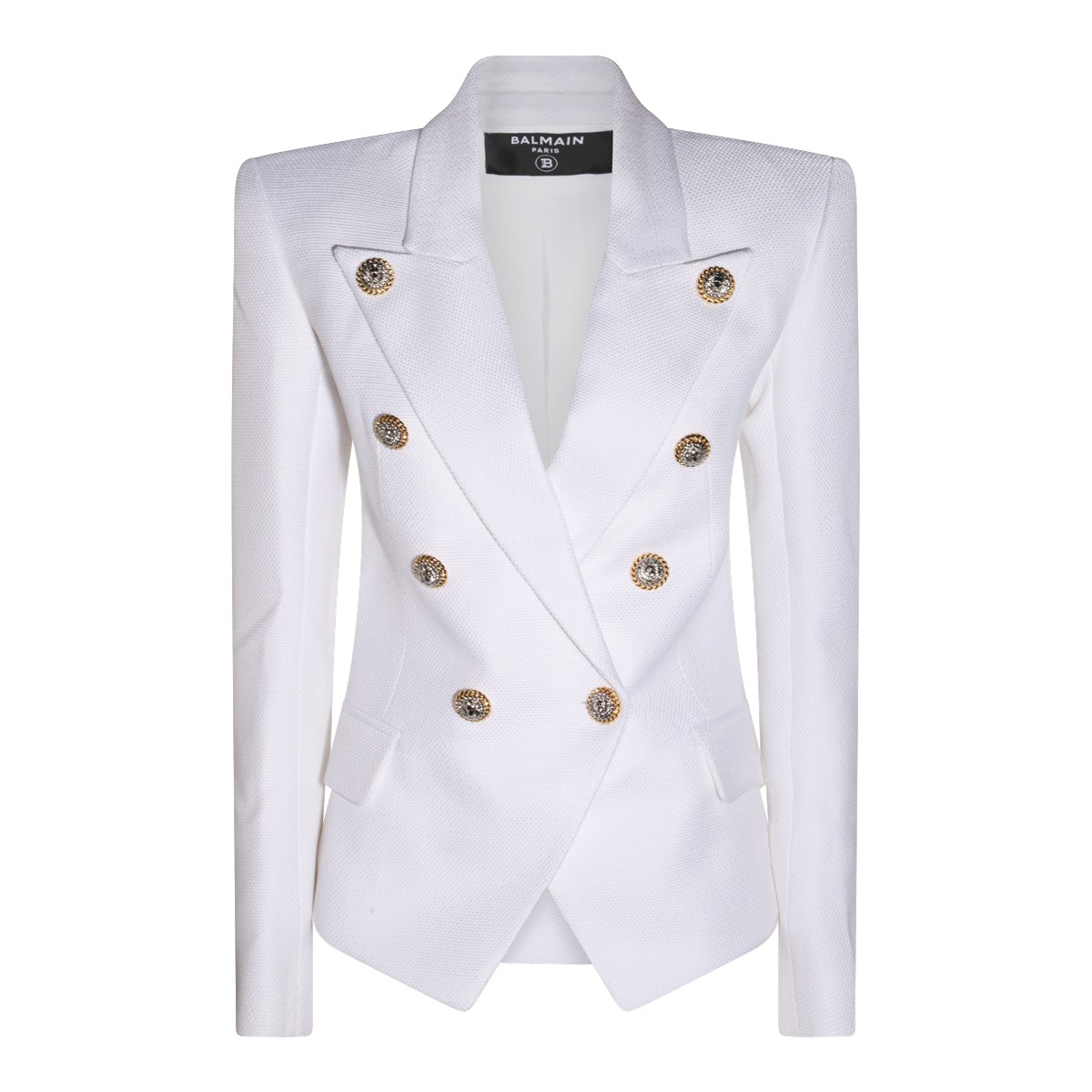 WHITE VISCOSE BLAZER