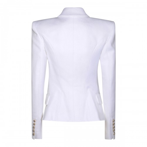 WHITE VISCOSE BLAZER