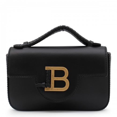 BLACK LEATHER SHOULDER BAG