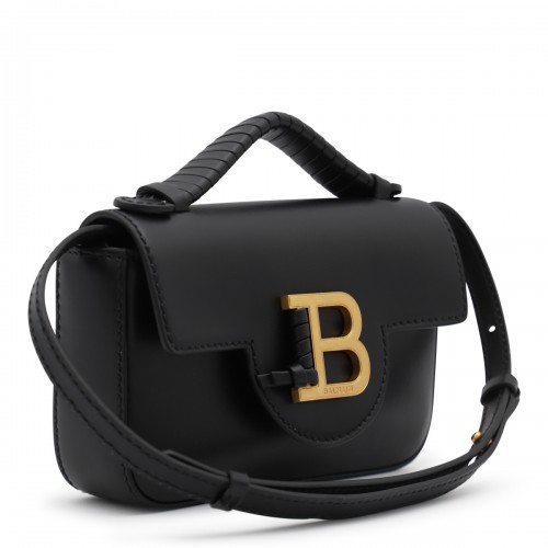 BLACK LEATHER SHOULDER BAG