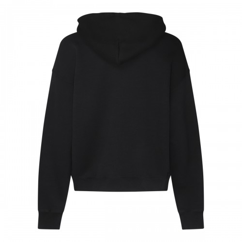 BLACK COTTON SWEATSHIRT