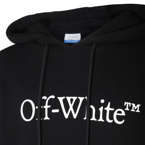 BLACK COTTON SWEATSHIRT