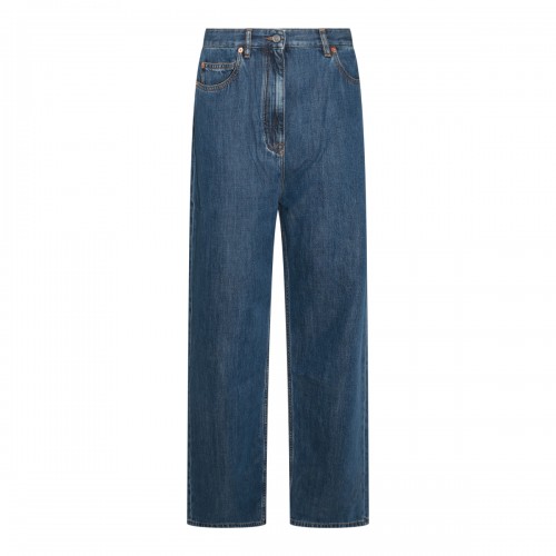 BLUE COTTON DENIM JEANS