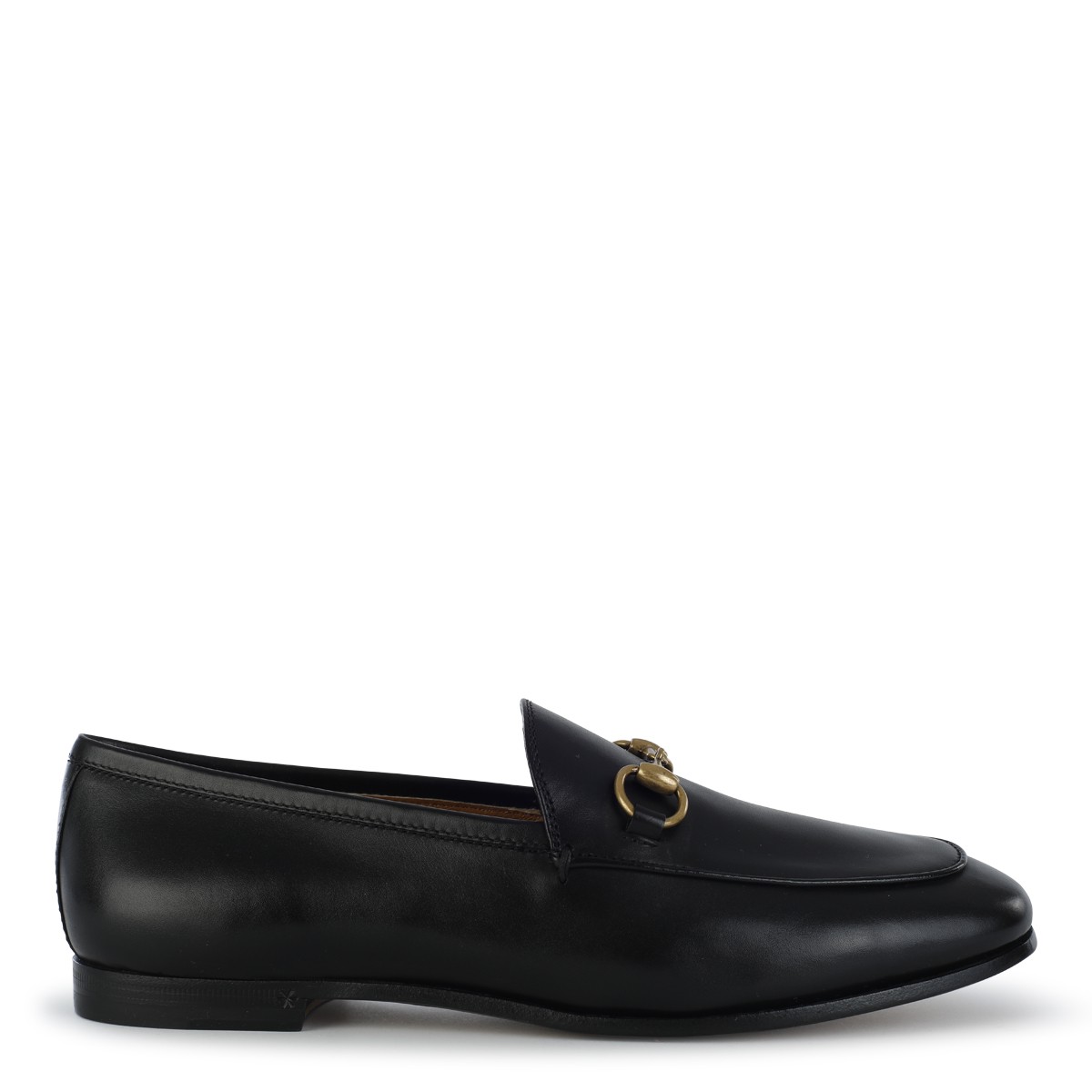 BLACK LEATHER JORDAAN LOAFERS