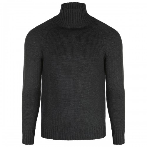 BLACK WOOL KNITWEAR