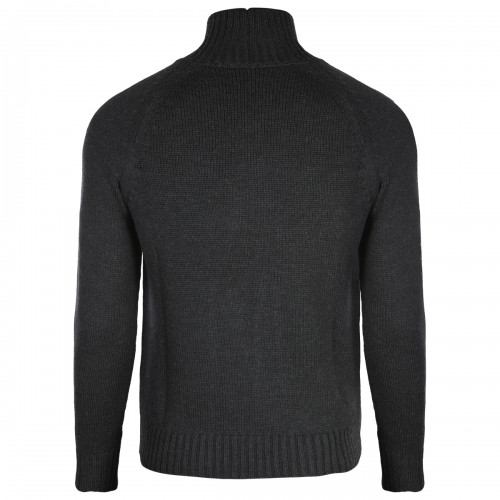 BLACK WOOL KNITWEAR