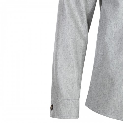 GREY WOOL CASUAL JACKETS