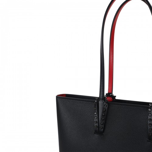 BLACK LEATHER TOTES