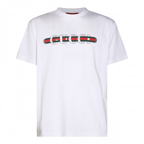 WHITE COTTON T-SHIRT