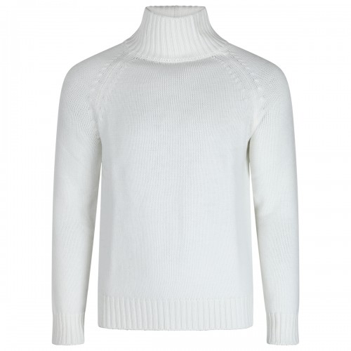 WHITE WOOL KNITWEAR