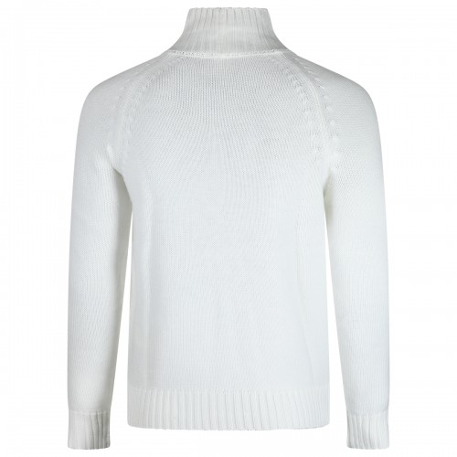 WHITE WOOL KNITWEAR