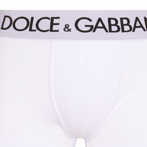 WHITE COTTON BOXERS (SET OF TWO)