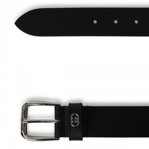 BLACK LEATHER BELT