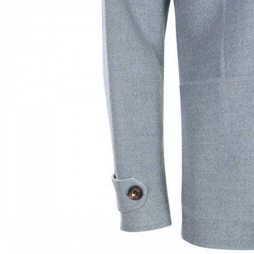 GREY BLUE WOOL BLAZER