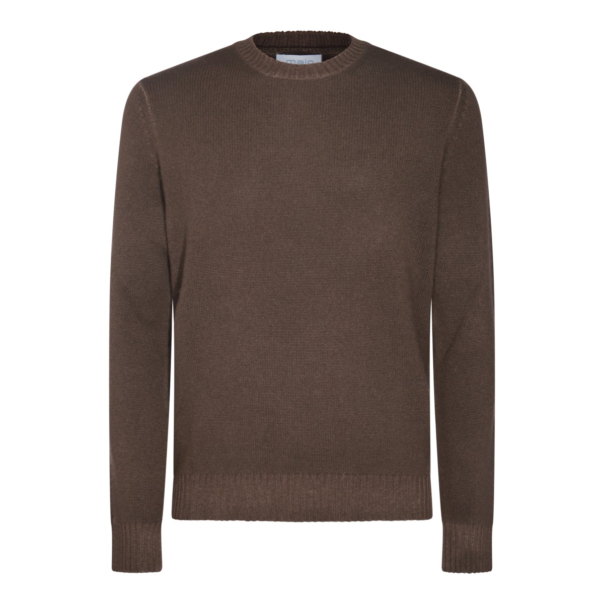 BROWN WOOL KNITWEAR