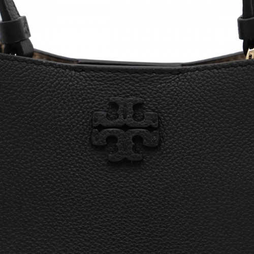 BLACK LEATHER SATCHEL