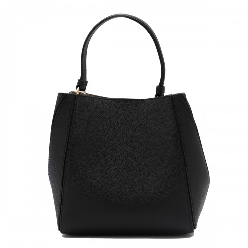 BLACK LEATHER SATCHEL