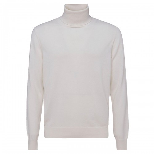 WHITE WOOL KNITWEAR