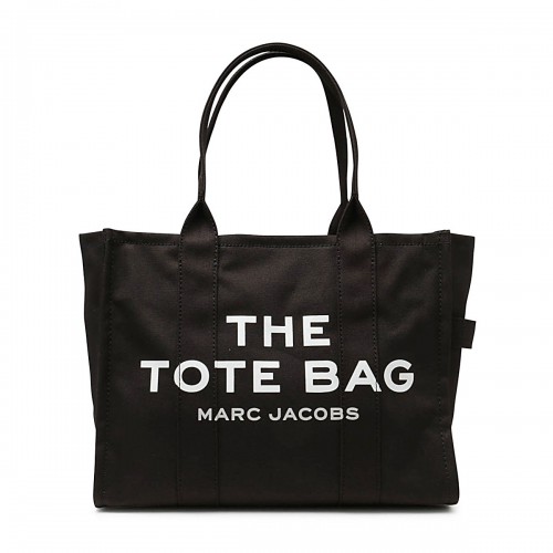 BLACK AND WHITE CANVAS TOTE BAG