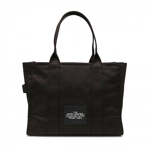 BLACK AND WHITE CANVAS TOTE BAG