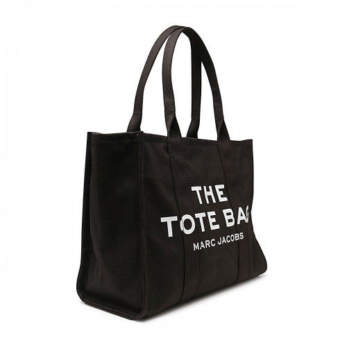 BLACK AND WHITE CANVAS TOTE BAG