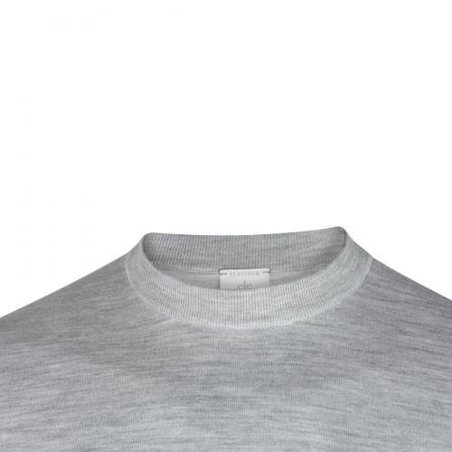 GREY WOOL KNITWEAR