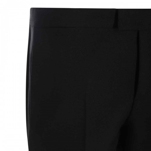 BLACK WOOL PANTS