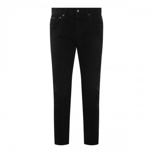 BLACK COTTON BLEND ESSENTIALS JEANS