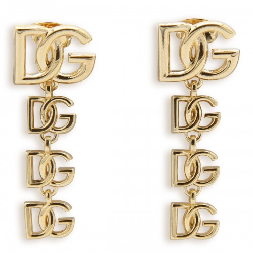 GOLD METAL MULTILOGO EARRINGS