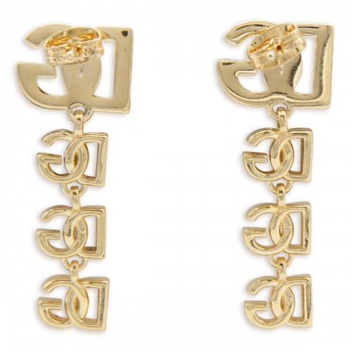 GOLD METAL MULTILOGO EARRINGS