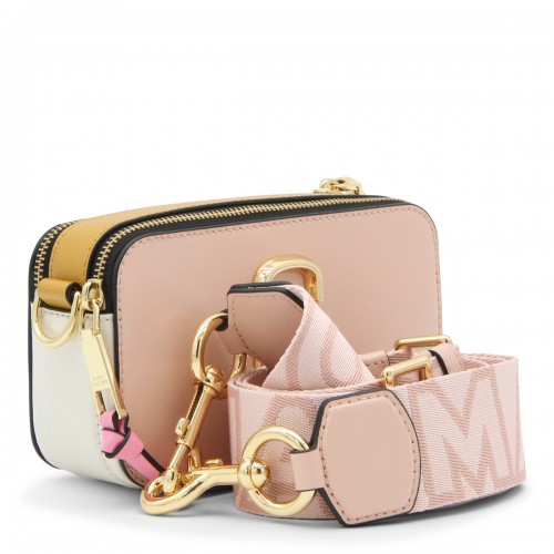 PINK LEATHER THE SNAPSHOT CROSSBODY BAG