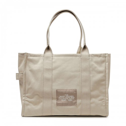 BEIGE CANVAS TOTE BAG